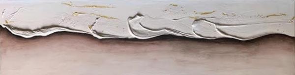 Dada C. Tecnica mista stucco francese modellato con spatola e colorato con colore acrilico su tela Asta n.7 | Gigarte