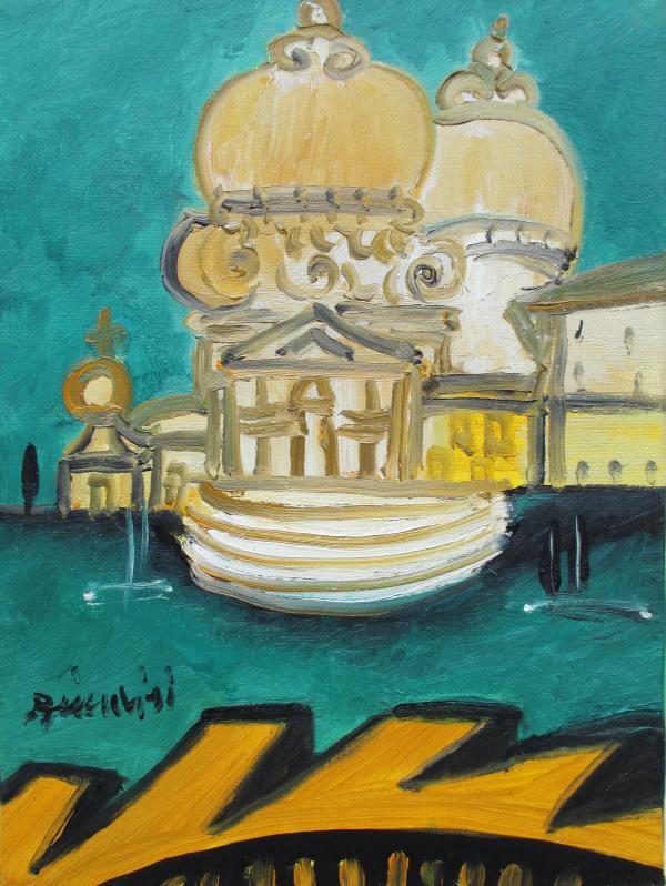 Remo Brindisi Olio su tela Asta n.2 | Gigarte