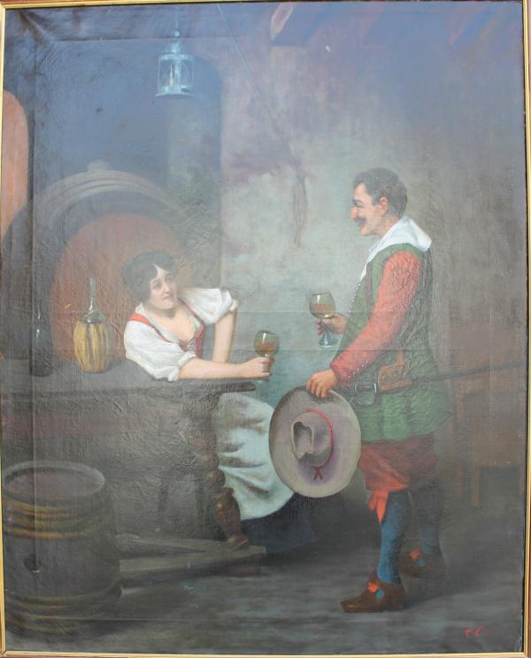 Francesco Vinea (attribuito) Olio su tela Asta n.2 | Gigarte