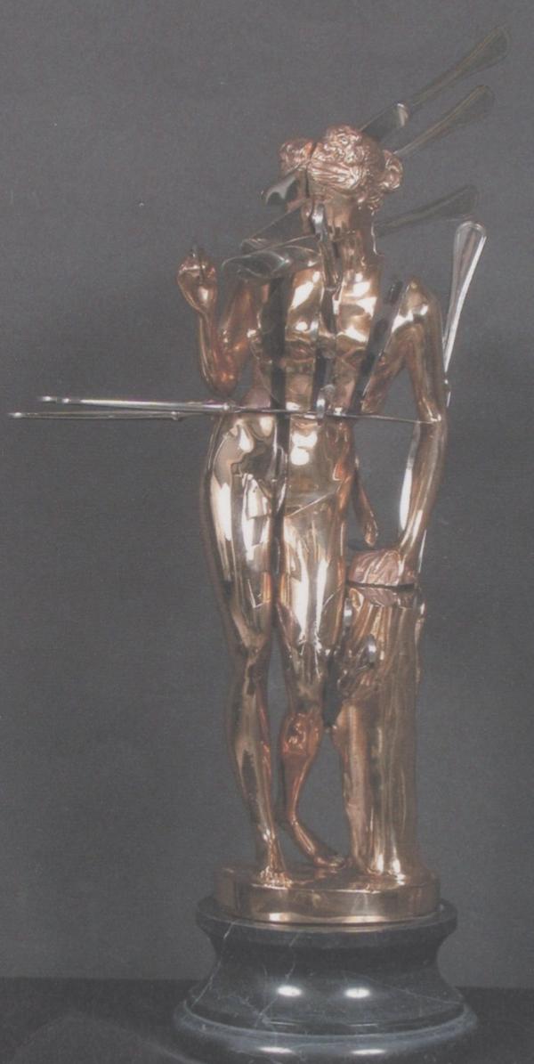 Fernandez Arman Scultura in bronzo e coltellini in acciaio Esemplare n.13/100 Asta n.2 | Gigarte