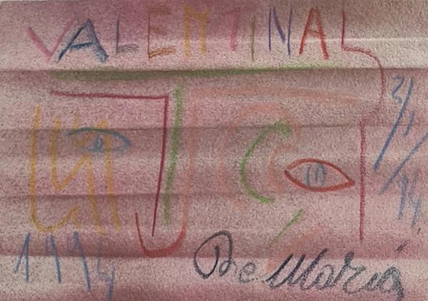 Nicola De Maria Matite e pastello su cartoncino Asta n.16 | Gigarte