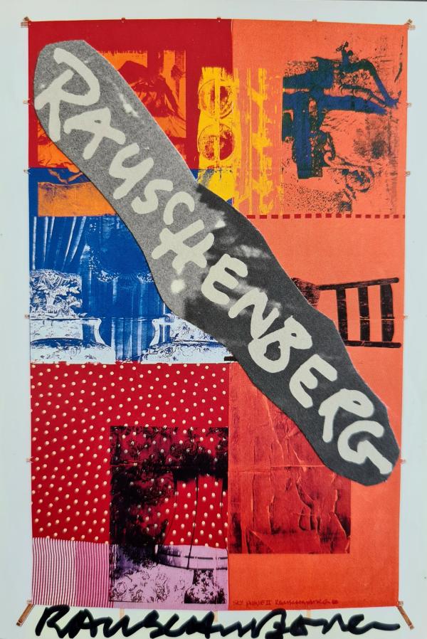 Robert Rauschenberg Collage su cartolina Asta n.18 | Gigarte