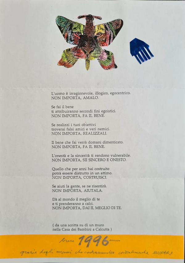 Bruno Munari Multiplo e collage su carta Asta n.18 | Gigarte