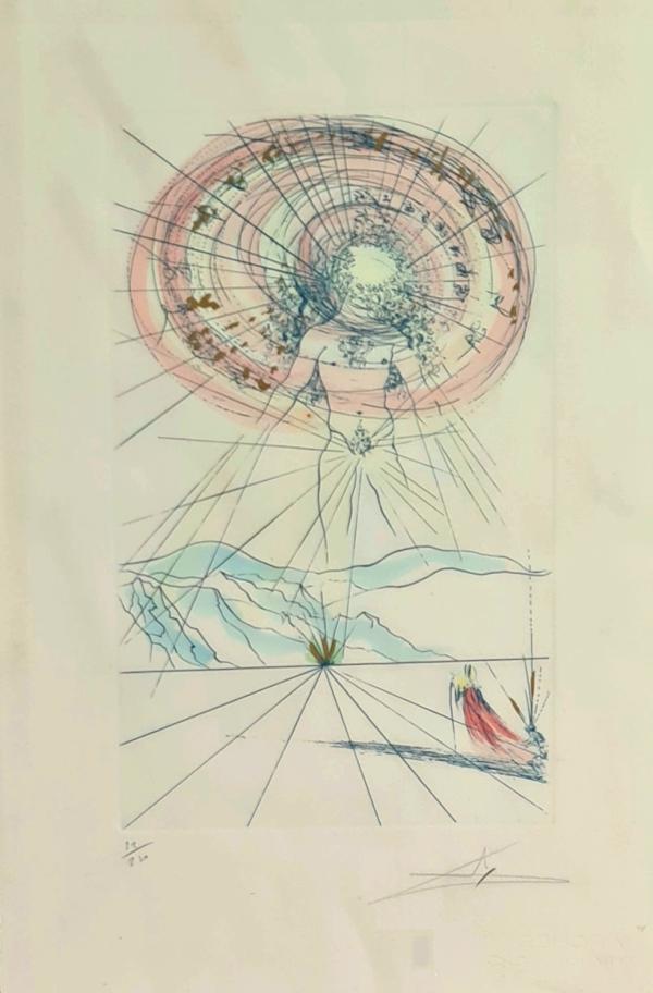 Salvador Dali Litografia su carta Esemplare numero 22 di 250 Asta n.18 | Gigarte