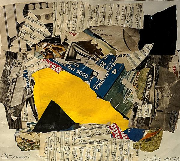 Arturo Carmassi Collage su cartone Asta n.21 | Gigarte