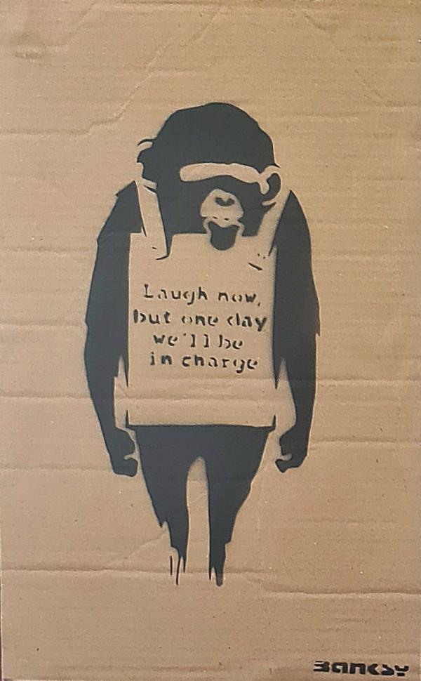 Banksy Pochoir su cartone esemplare numero 78 di 100 Asta n.23 | Gigarte