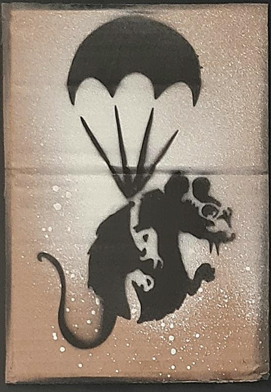 Banksy Pochoir su cartone esemplare numero 38 di 100 Asta n.23 | Gigarte
