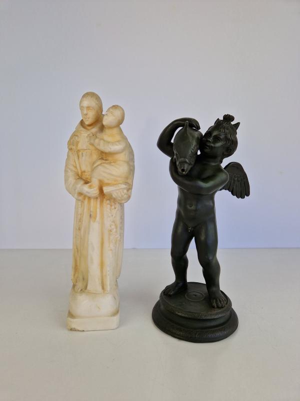  Lotto unico composto da n.2 sculture in materiali diversi (marmo e bronzo) Asta n.28 | Gigarte