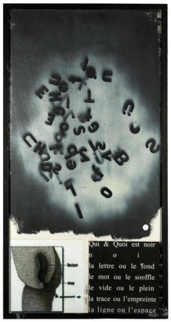 Julien Blaine Acrilico e spray painting su carta Asta n.36 | Gigarte