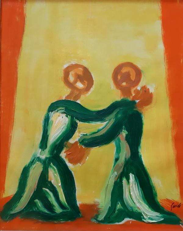 Virgilio Guidi Olio su tela Asta n.38 | Gigarte
