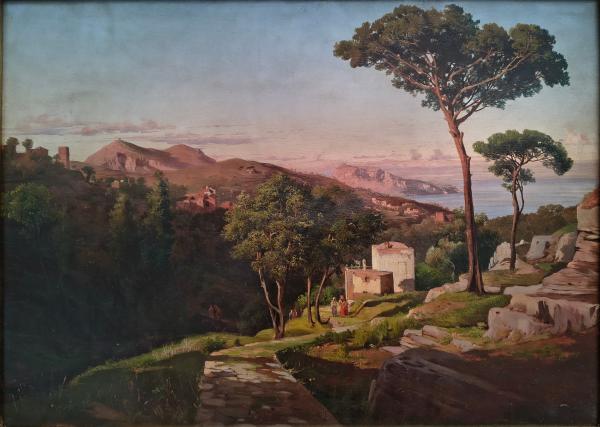 Giacinto Gigante Olio su carta riportata su tela Asta n.38 | Gigarte