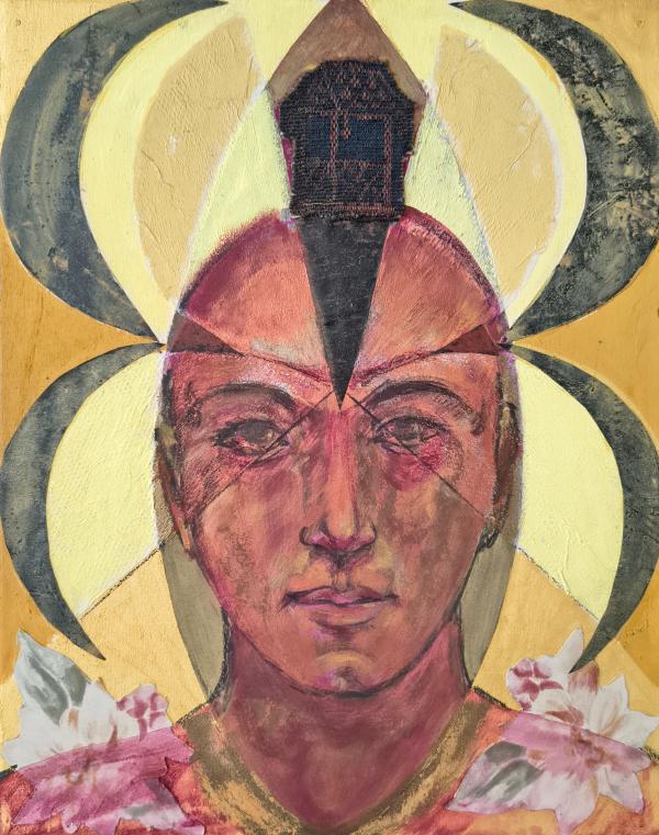 Bruno Ceccobelli Olio e collage su tavola Asta n.38 | Gigarte