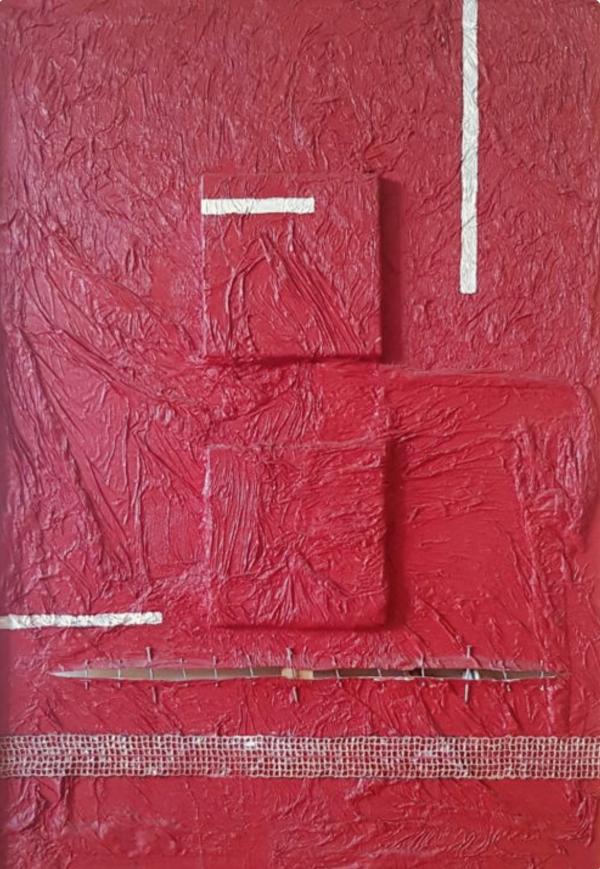 Luigi Settembrini Tecnica mista su tela, pittura acrilica e applicazioni di vari materiali Asta n.38 | Gigarte