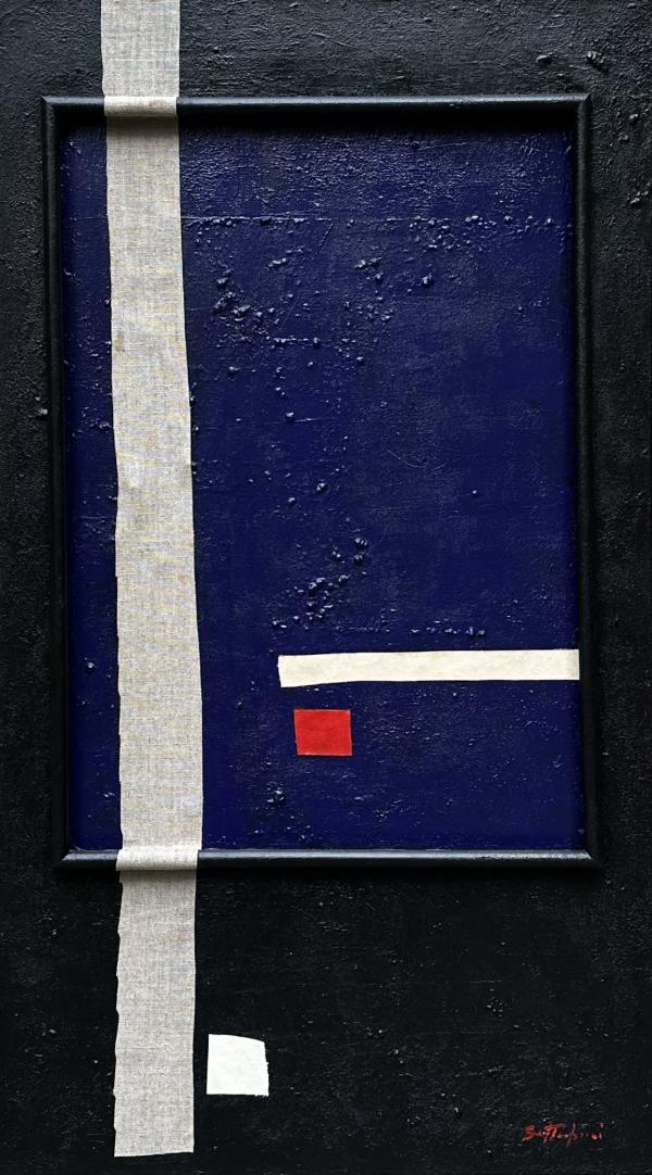 Luigi Settembrini Tecnica mista su tela, pittura acrilica e applicazioni di vari materiali Asta n.38 | Gigarte