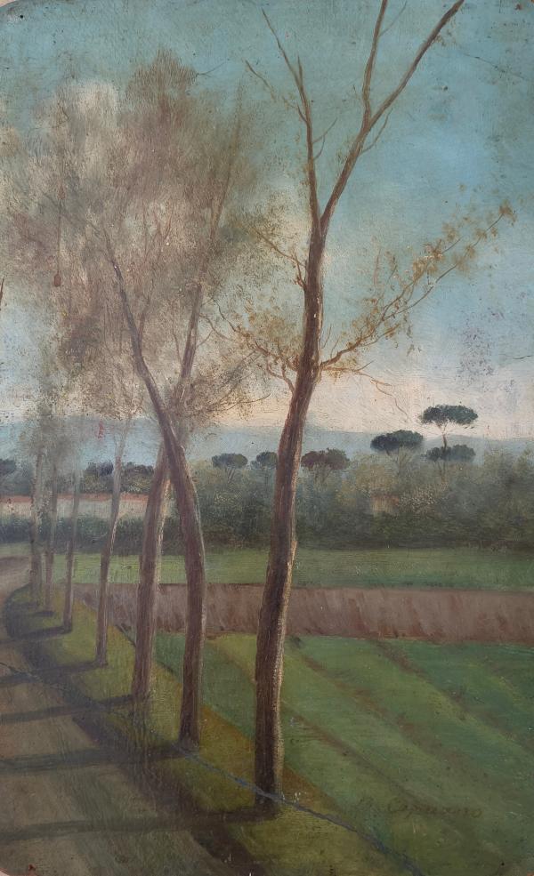 Francesco Capuano Olio su tavola riportata su cartone (presenta piccolo restauro) Asta n.38 | Gigarte