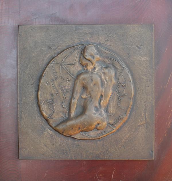 Ugo Attardi Placca in bronzo multiplo esemplare n 30 di 30 Asta n.3 | Gigarte