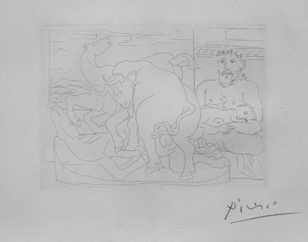 Pablo Picasso Acquaforte Asta n.3 | Gigarte